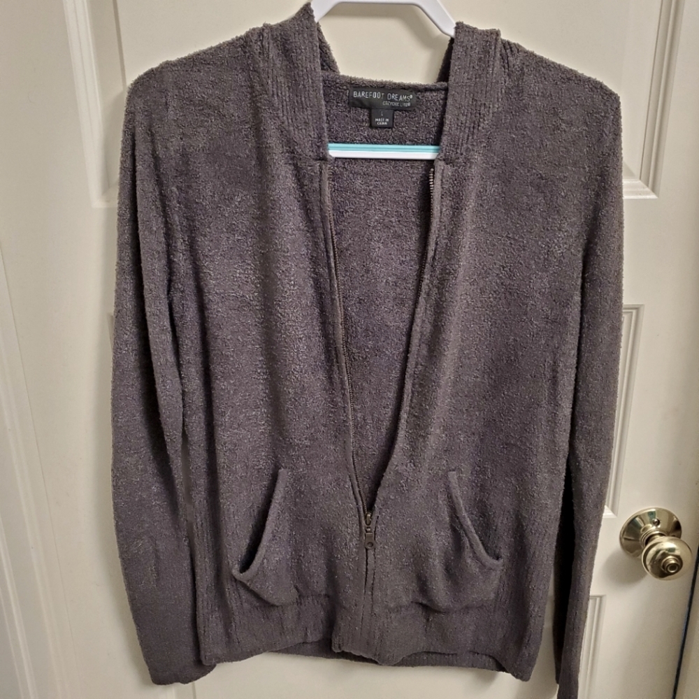 Barefoot Dreams zip hoodie L